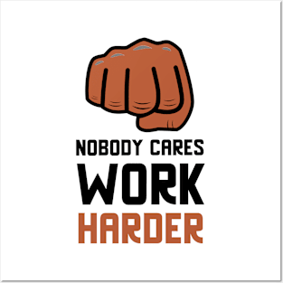 Work Harder Posters and Art